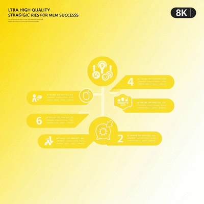 Roadmap or strategic plan infographic, symbolizing actionable strategies for MLM success